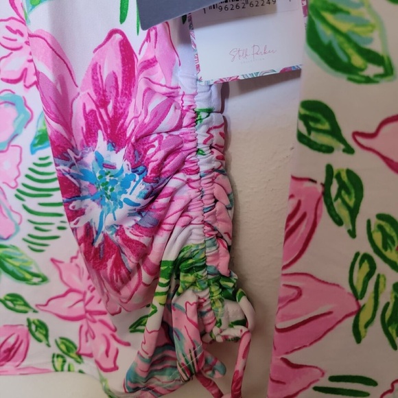 Stella Parker Long Sleeve Rash guard UPF 30 Floral Pull Over Swim Shirt Size XL - Picture 9 of 14